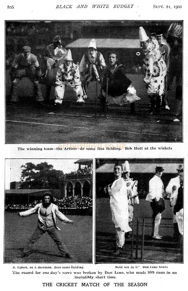 Music Hall Artistes at a Charity Cricket Match Music Hall Artistes at a Charity Cricket Match